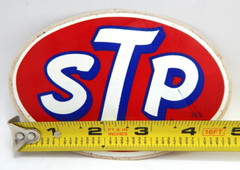 Vintage PAIR Original STP Sticker Decal Sticker 4.5″ Wide ” Indy 500 Winner “