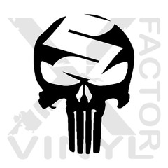 Suzuki Punishment Skull Vinyl Decal 15 color 4 size GSX RM DR King Busa M109