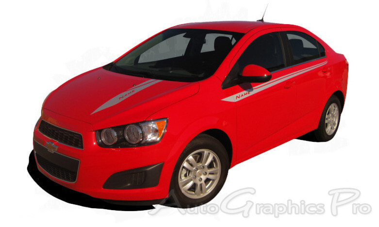 Sweep Hood Racing Vinyl Graphics Kit Decals Stripes fits 2012-2016 Chevy Sonic