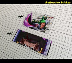 Roronoa Zoro ONE PIECE Sticker Anime Pirate Hunter JDM Reflective Car #Z01