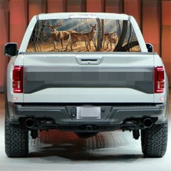 Pickup Truck SUV Car Rear Window Graphic Decal-Tint Print Sticker Deer Animals
