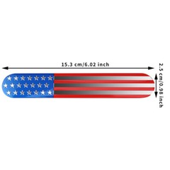 Car Motorcycle Accessories 6″ x 1″ 3D American Flag Metal Stickers Decals Emblem
