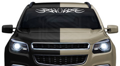 101-01 HORSESHOE Windshield Decal Window Sticker Vinyl Graphic Design Trailer