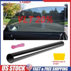 Uncut Roll Window Tint Film 20% VLT 20″x10’ft Feet Car Home Office Glass 1-10X
