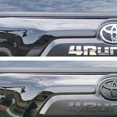 5 PCS Black Decal For 2014-2024 4RUNNER SR5 Model Blackout Emblems Overlay Kit