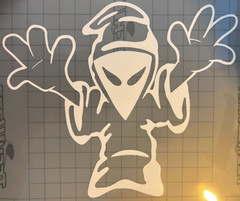 judgement day ghost phantom car decal sticker 90s hardcore music rave