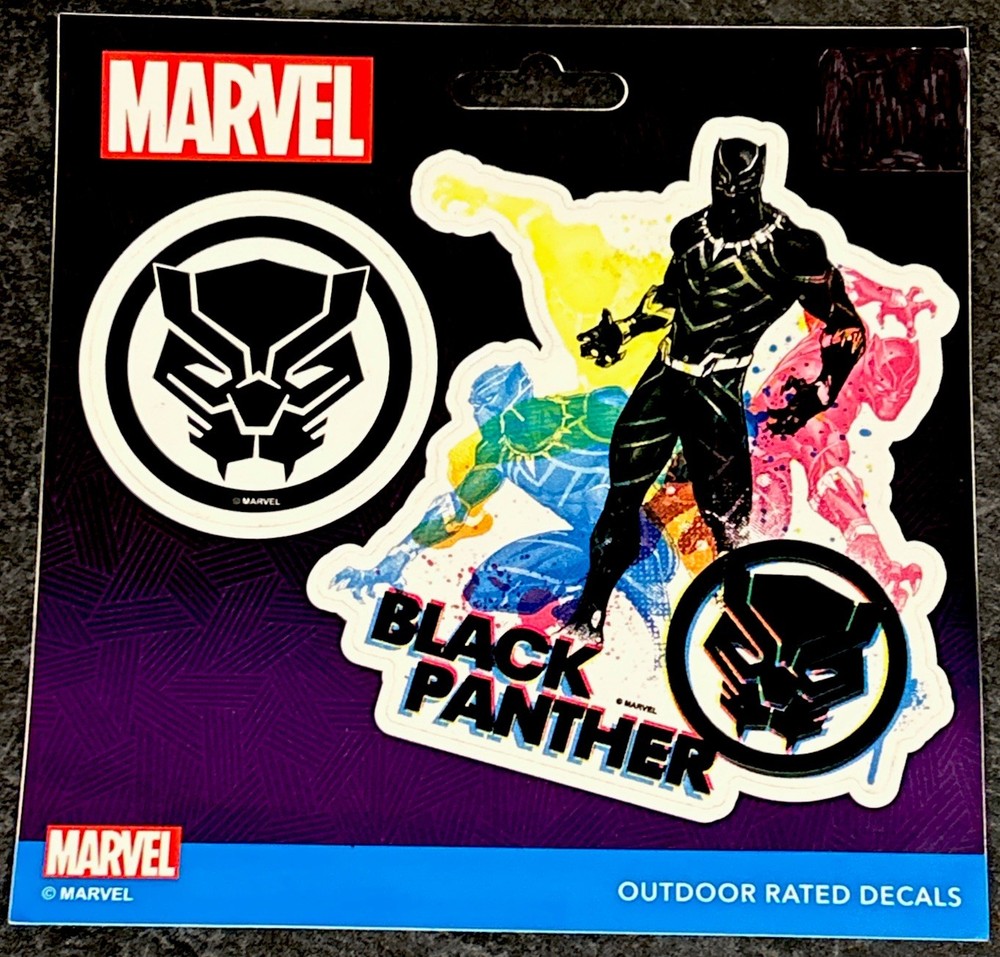 DECALOMANIA place anywhere decal – BLACK PANTHER MARVEL MCU