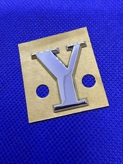 Logo Badge Emblem Rear Letter Y LANCIA YPSILON Original New