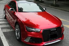 360″ x 60″ Premium Super Gloss Metallic Red Vinyl Film Wrap Sticker 30ft x 5ft