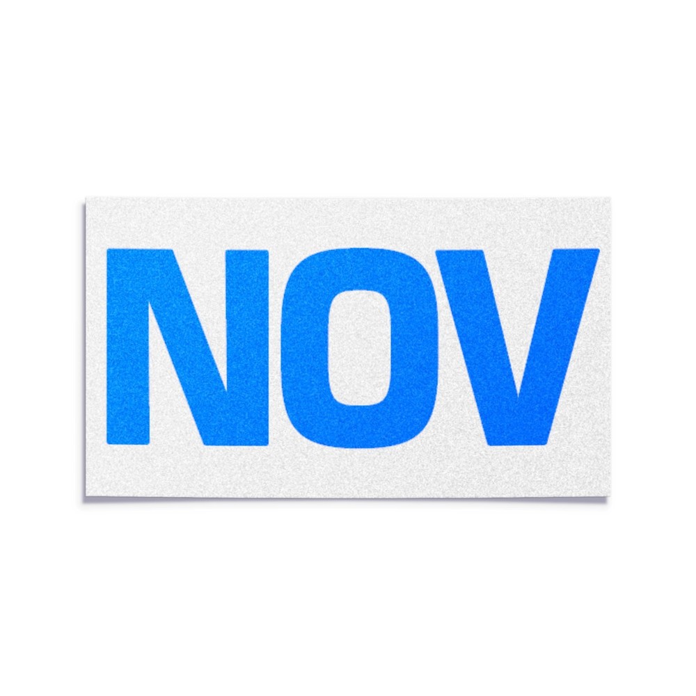 NOVEMBER – California License Plate BLUE Month Sticker – DMV Registration Tag