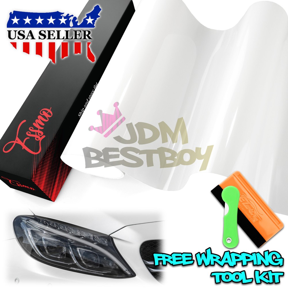 Headlight TPU Tint Gloss Smoke PPF Protection Film Tail Light Fog Vinyl Sticker