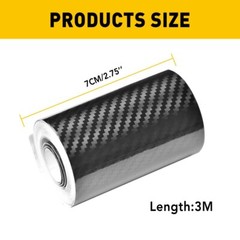 Plate Sticker Protector Carbon Accessories Vinyl Fiber Car Door Sill Scuff Cover
