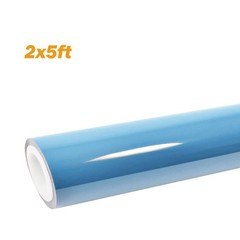 24″x60″ Ultra Gloss PET Liner China Blue Car Vinyl Wrap Air Release 2FT x 5FT
