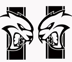 Side Decal Vinyl Graphic Sticker Dodge Ram Truck Quarter Panel Bed Set of 2