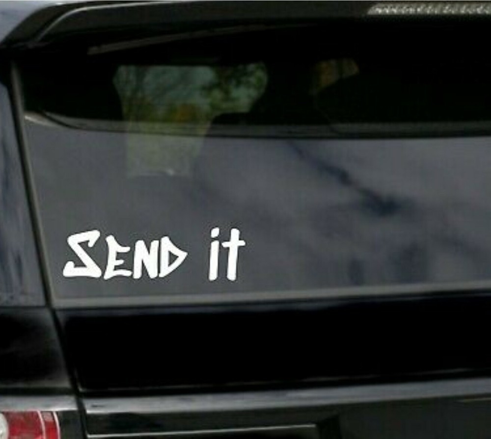 SEND IT Sticker Funny Vinyl Snowmobile Decal Car 2.0