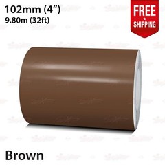 BROWN 4″ 102mm Roll PIN STRIPE Car Striping Trim Line TAPE Decal Vinyl Sticker