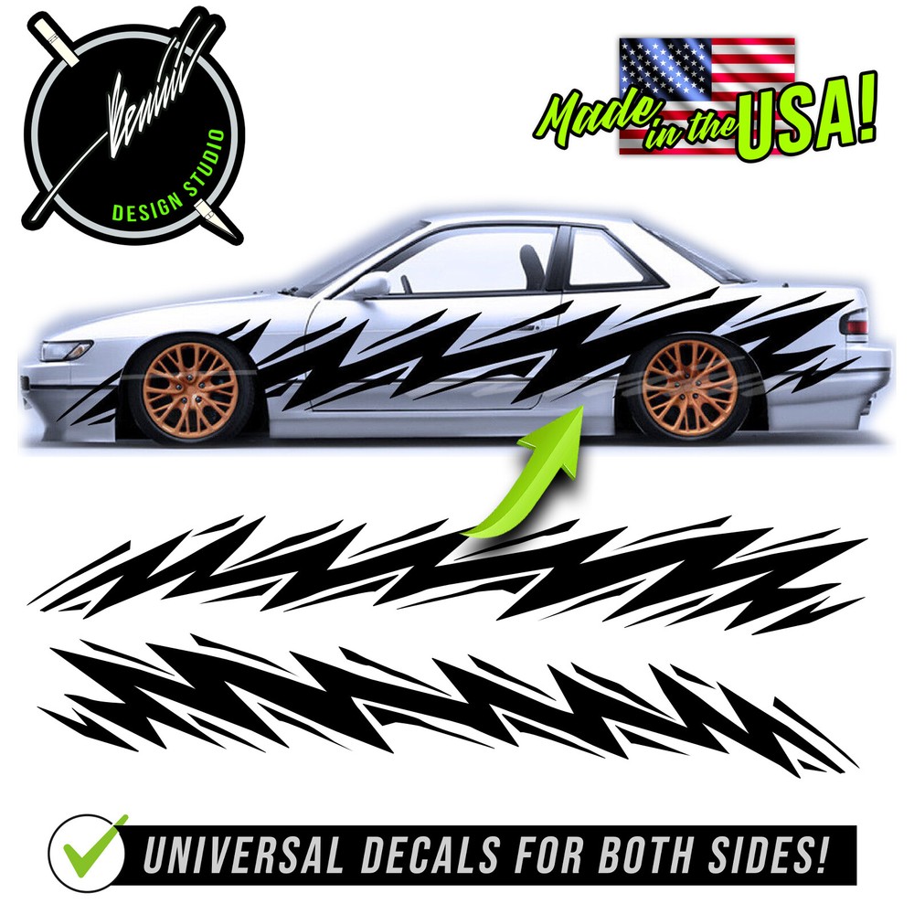 Drift Livery Vinyl Graphics Universal 240SX S12 S13 S14 S15 Silvia FITS ANY CAR1