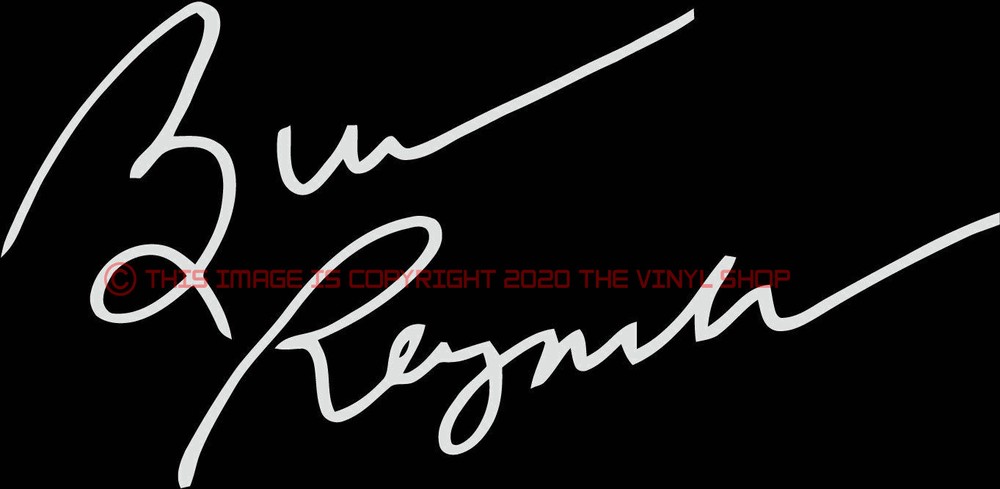 Burt Reynolds Smokey and The Bandit Vinyl Decal Sticker Autograph actor, movies