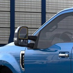 2/4X Tow Mirror Glass Upper Heated Driver Passenger Side For Ford F150 F250 F350
