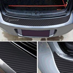 Carbon Fiber Bumper Rear Car Trunk Protector Trim Corner Sticker Car Accessories