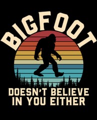 Sasquatch Phone Sticker (2 inch) Funny Bigfoot Doesn’t Believe In You