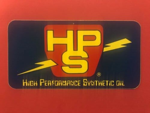 STICKER HPS HIGH PERFORMANCE SYNTHETIC OIL