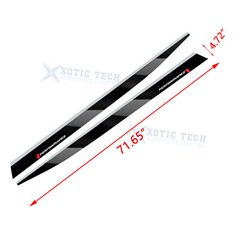 Glossy Black Performance Vinyl Decals Door Side Skirt Sill Stickers for BMW G20