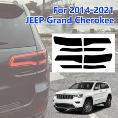 For 2014-2021 Jeep Grand Cherokee Smoked Taillight Vinyl Tint Film Overlay Decal
