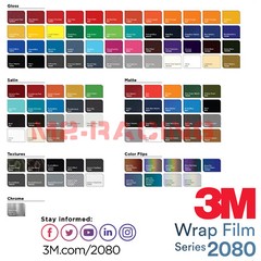 3M 2080 For GMC Emblem Overlay Vinyl Wrap Kit Sticker Decal Front Rear Uncut
