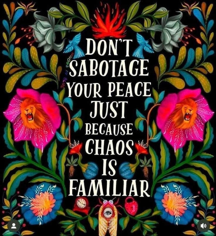 Peace 3″ Sticker Attached Love Relationship No Drama Chaos Quote Inspirational