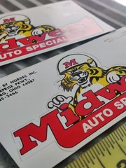 2 Vintage Original Classic Midwest Racing Decals 80’s Not Replicas ONE SET LEFT!