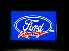 Ford Blue Oval Decal 2 Blues Available, White Or Chrome Background FREE Shipping