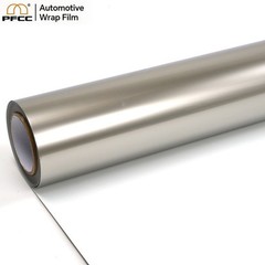 5ft x 50ft PET Car Wrap Vinyl Light Champagne Gold Air Release Bubble Free Roll