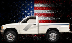 VINTAGE STYLE VINYL DECALS GRAPHICS FITS TOYOTA PICKUPS/ 89 4×4 MODELS