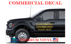 Truck Company Door Decals Set of 2 Custom Business Information USA ORACAL 651