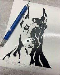 Doberman Pinscher Dog Decal Sticker – Read Description – Waterproof Vinyl – Stro