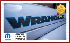 2007 – 2018 Jeep WRANGLER Hood Decals Graphics Stickers JK Gray Blue 4xe FJ3V4