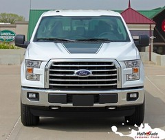 2016 2017 2018 2019 2020 Ford F-150 FORCE Hood Decals Stripes 3M Vinyl Graphics