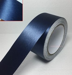 Dark Blue Car House Wall Metal Brushed ALUMINUM Vinyl Wrap Sticker Tape Strips