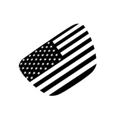 Rear Back Window American Flag Black Sticker Fit For Toyota Supra 2019-2022