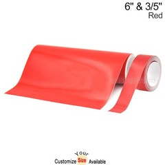 6″ & 3/5″ DIY Red Racing Stripes Line Car Hood Vinyl Tape Sticker Body Decals