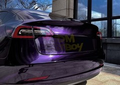 ESSMO PET Super Gloss Metallic Midnight Purple Car Vinyl Wrap Decal Like Paint