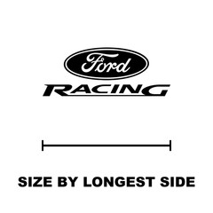 Ford Racing Motorsports Vinyl Decal Waterproof Outdoor Car Truck Window Boat