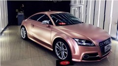 65FT x 5FT Metallic Satin Pearl Chrome Vinyl Wrap Whole Car Sticker Rose Gold