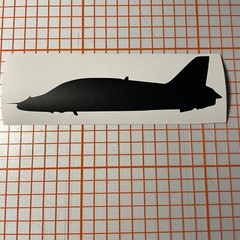 BAE HAWK SILHOUETTE CAR DECAL 7in X 2in Ideal Aviation Enthusiasts