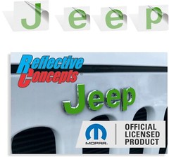 JEEP Badge Overlay Decal for 2012-2018 Jeep Wrangler (JK)