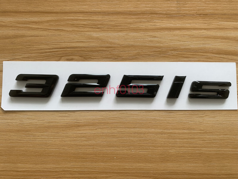 Gloss Black 3D ABS Letters Trunk 325is Emblem Rear Badge for BMW 2017-2022 325is