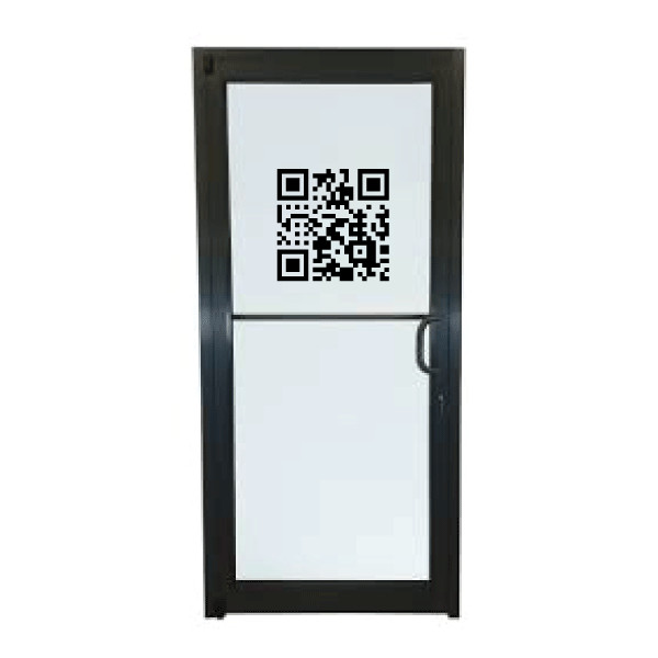 Vinyl QR code for window business or car
