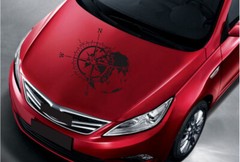 Vinyl Decal Compass Totem Graphics Sticker Waterproof For Car Truck Universal