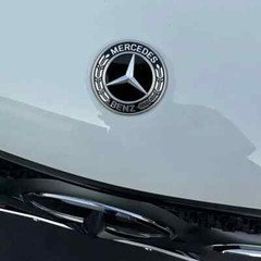 Car Metal 57mm Flat Hood Emblem Front Badge For Mercedes Benz AMG W212 W213 W205